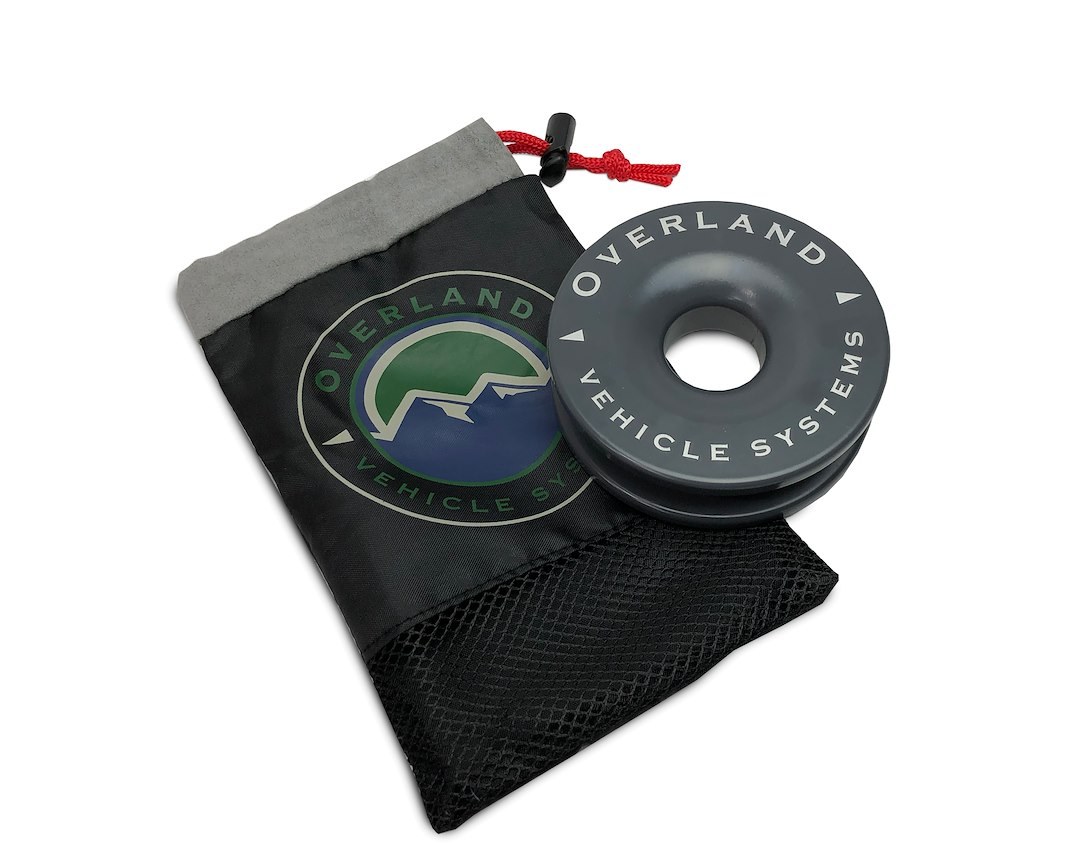 Overland Vehicle Systems Winch Snatch Block, 41,000 Pound Capacity, 4 Inch, With Storage Bag – 19230003