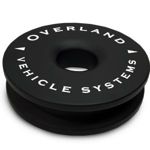Overland Vehicle Systems Winch Snatch Block, 45,000 Pound Capacity, 6.25 Inch, Black, With Storage Bag – 19240004