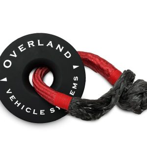 Overland Vehicle Systems Winch Snatch Block, 45,000 Pound Capacity, 6.25 Inch, Black, With Storage Bag – 19240004