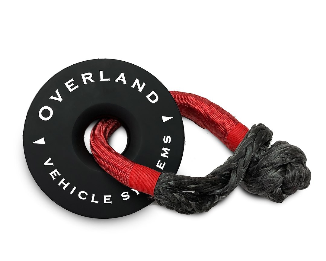 Overland Vehicle Systems Winch Snatch Block, 45,000 Pound Capacity, 6.25 Inch, Black, With Storage Bag – 19240004