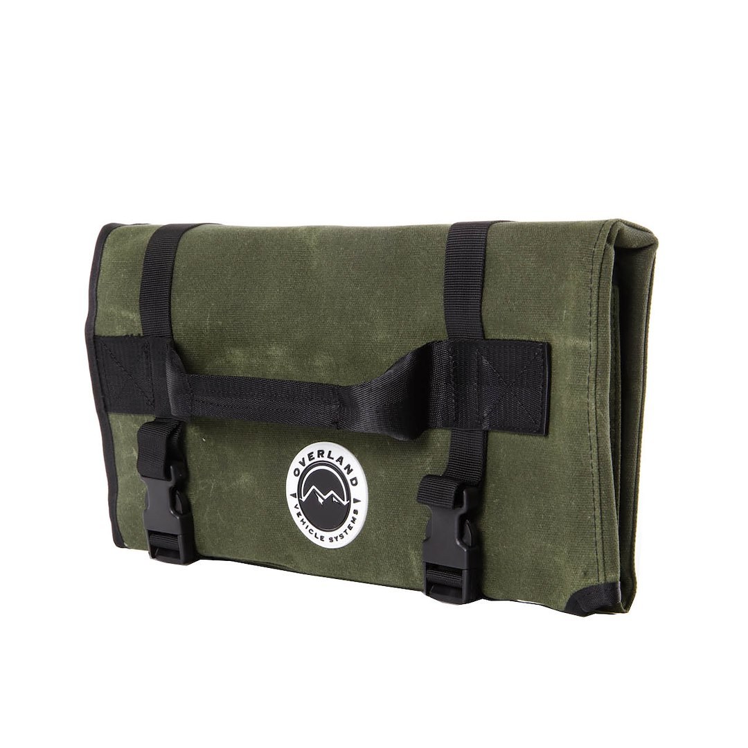 Overland Vehicle Systems Tool Bag, Holds General Tools, Brown, Canvas, Velcro/ Buckle Closure – 21079941