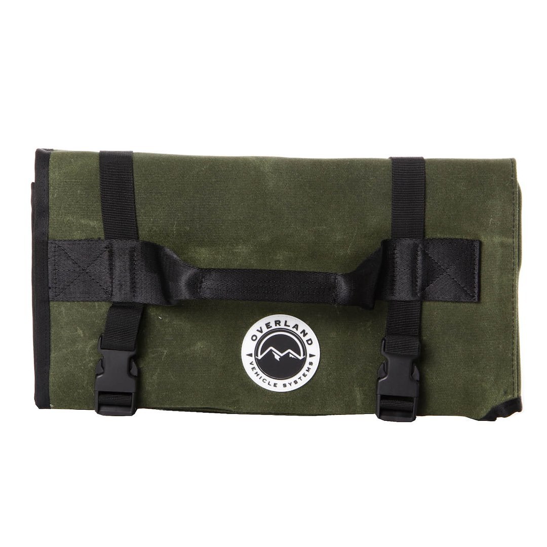 Overland Vehicle Systems Tool Bag, Holds General Tools, Brown, Canvas, Velcro/ Buckle Closure – 21079941