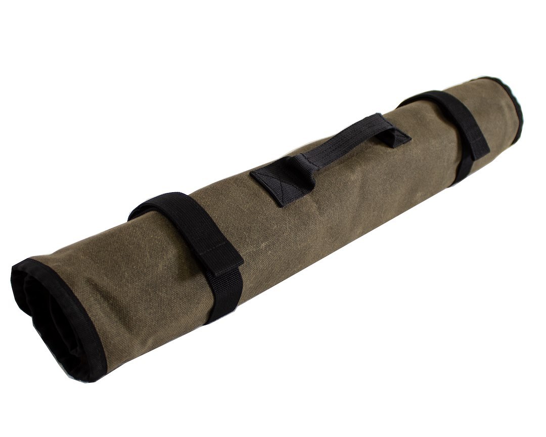 Overland Vehicle Systems Tool Bag, Holds Rachets/ Sockets/ Extentions, Canvas, Rollup Closure, With 60 Slots/ Handle/ Straps – 21089941