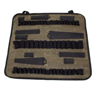 Overland Vehicle Systems Tool Bag, Holds Rachets/ Sockets/ Extentions, Canvas, Rollup Closure, With 60 Slots/ Handle/ Straps – 21089941