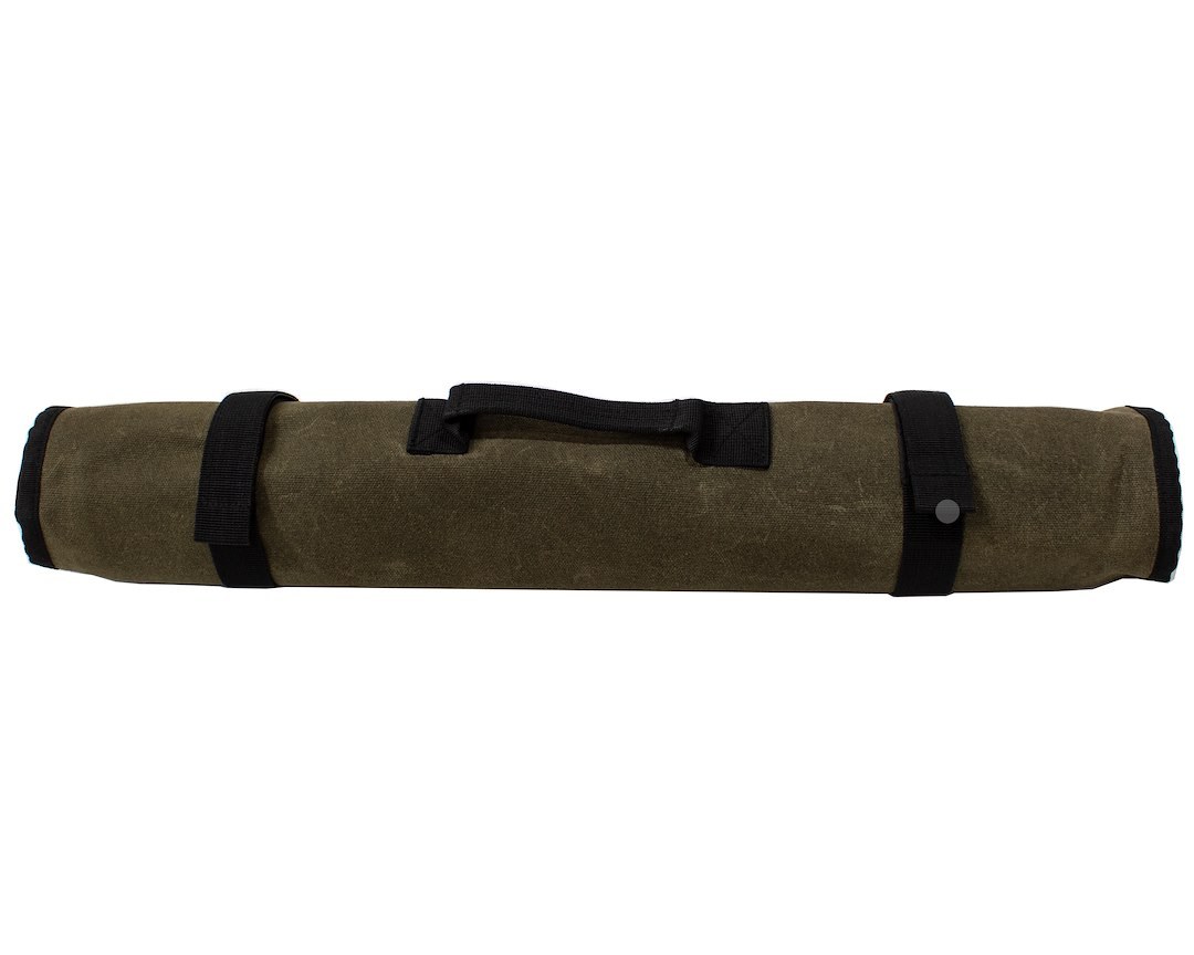 Overland Vehicle Systems Tool Bag, Holds Rachets/ Sockets/ Extentions, Canvas, Rollup Closure, With 60 Slots/ Handle/ Straps – 21089941