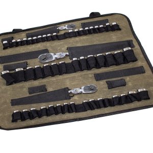 Overland Vehicle Systems Tool Bag, Holds Rachets/ Sockets/ Extentions, Canvas, Rollup Closure, With 60 Slots/ Handle/ Straps – 21089941