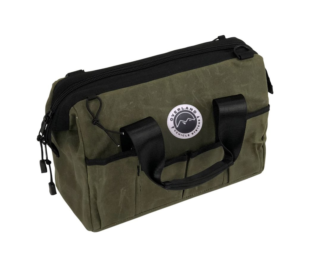 Overland Vehicle Systems Gear Bag, Wrap Style, 8 Inch Length X 8 Inch Width X 3 Inch Height, 3 Pockets, Without Logo, Canvas – 21119941