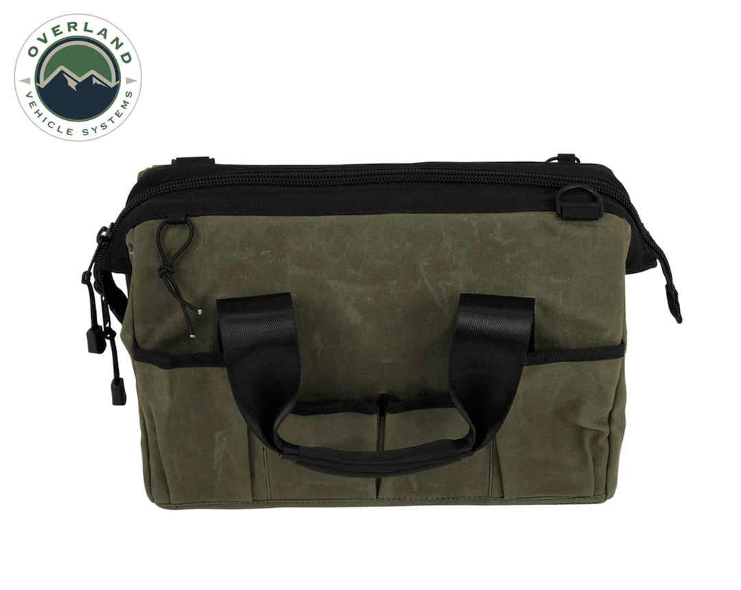 Overland Vehicle Systems Gear Bag, Wrap Style, 8 Inch Length X 8 Inch Width X 3 Inch Height, 3 Pockets, Without Logo, Canvas – 21119941