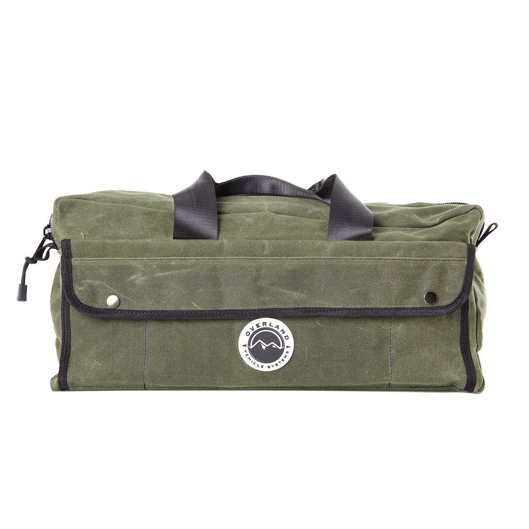 Overland Vehicle Systems Gear Bag, Duffel Style, Small, With Pockets, With Zipper, With 1 Shoulder Strap and 1 Carrier Handle – 21169941