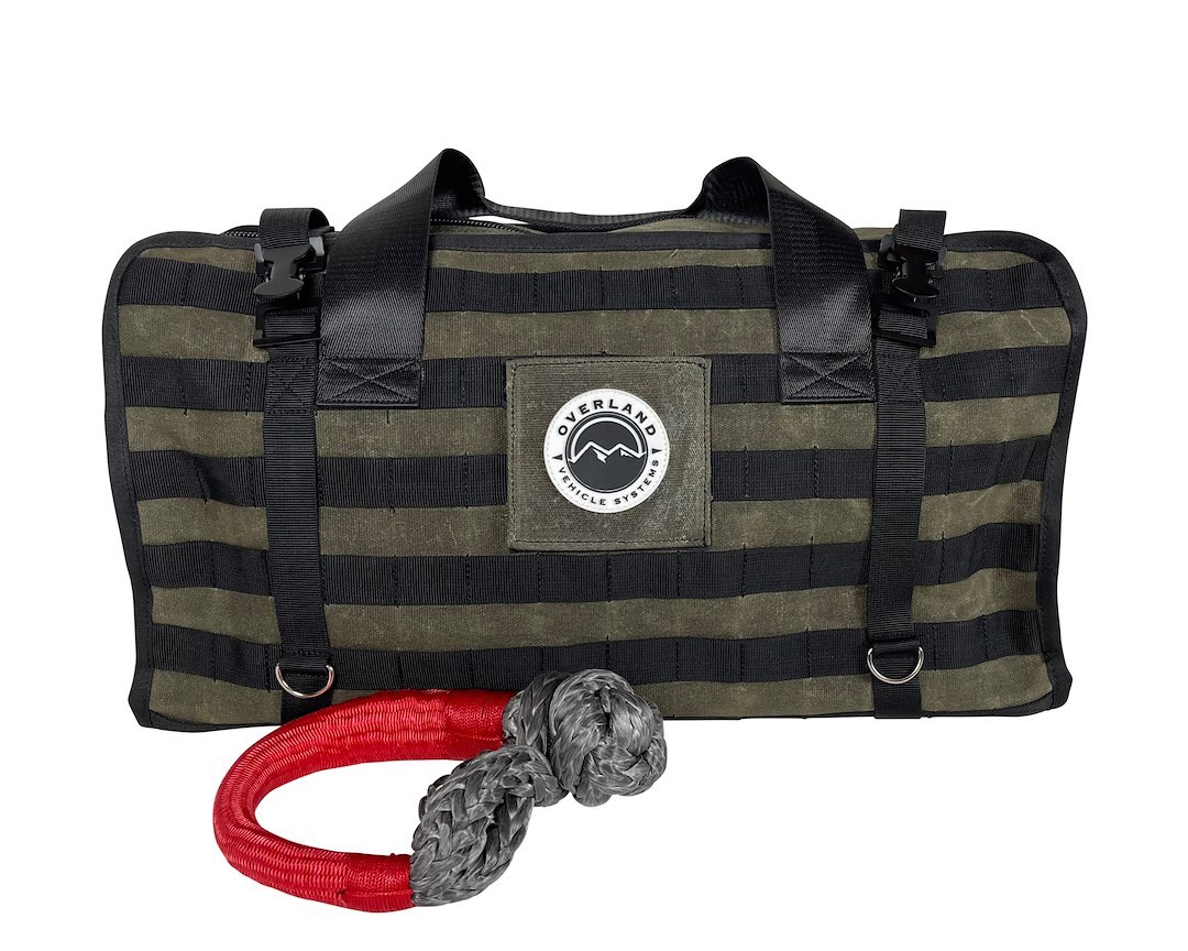 Overland Vehicle Systems Gear Bag, Recovery Style, Large, With Pockets, With Zipper, With 1 Shoulder Strap and 1 Carrier Handle – 21179941