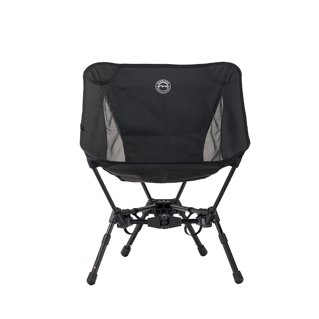 Overland Vehicle Systems Camping Chair, Bucket, Folding, Black, Aluminum Frame/ Canvas Fabric, Without Headrest – 30100040