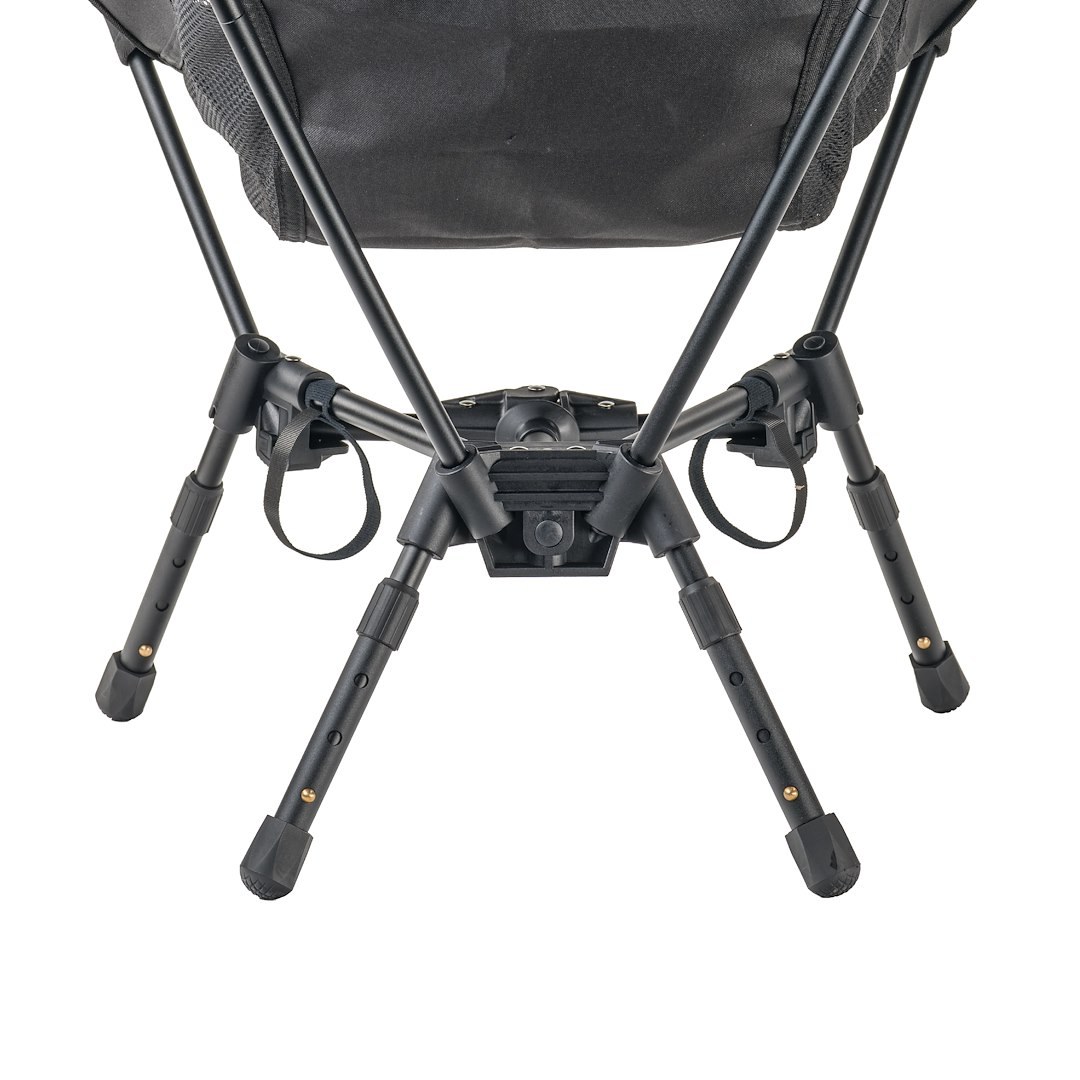 Overland Vehicle Systems Camping Chair, Bucket, Folding, Black, Aluminum Frame/ Canvas Fabric, Without Headrest – 30100040