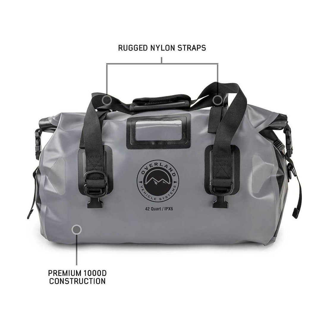 Overland Vehicle Systems Water Carrier, 42 Quart Capacity, Gray, Premium 1000D Construction – 40300001