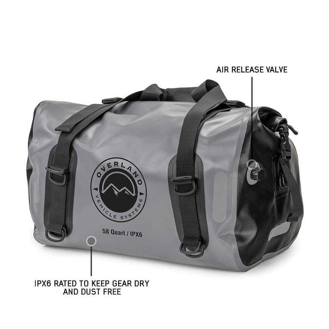 Overland Vehicle Systems Water Carrier, 58 Quart Capacity, Gray, Premium 1000D Construction – 40300011