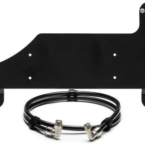 Overland Vehicle Systems Air Compressor Mounting Kit, For Use with Arb CKMTA12, Under the Seat Mount, Powder Coat, Black – 44-1819
