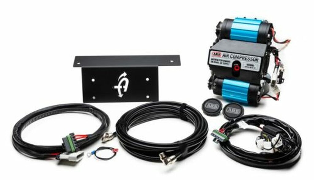 Overland Vehicle Systems Air Compressor Mounting Kit, For Use with Arb CKMTA12, Cargo Mount, Powder Coat, Black – 69-1819