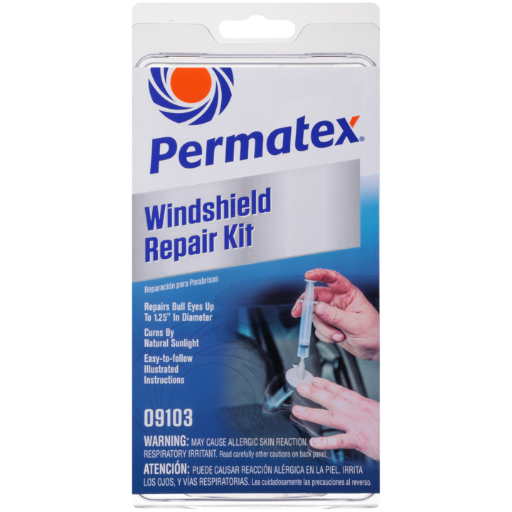 Permtx-Lockt Windshield Repair Kit, Use to Repair Bulls Eye’s/ Star Damage/ Chips (up to 1-1/4 Inch Long) IN Laminated Automotive Windshields – 09103