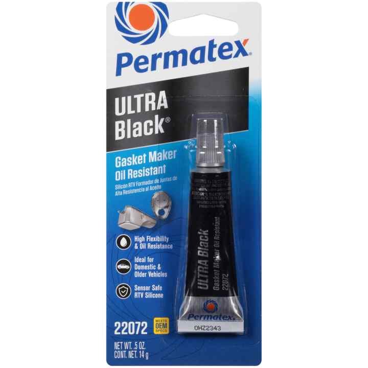 Permtx-Lockt Gasket Sealer, Ultra Black ®, Squeeze Tube, 0.5 Ounce, Single – 22072