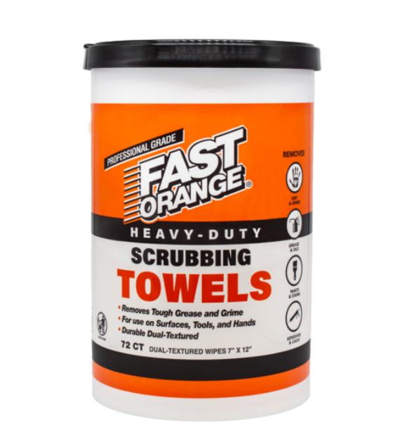 Permtx-Lockt Shop Towel, Fast Orange ®, Textured Cloth, 7 Inch X 12 Inch, 72 Piece – 25074