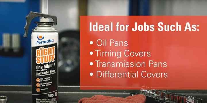 Permtx-Lockt Gasket Sealer, The Right Stuff ® 1 Minute Gasket ™, 3 Ounce Power Can, Black, Single – 25229