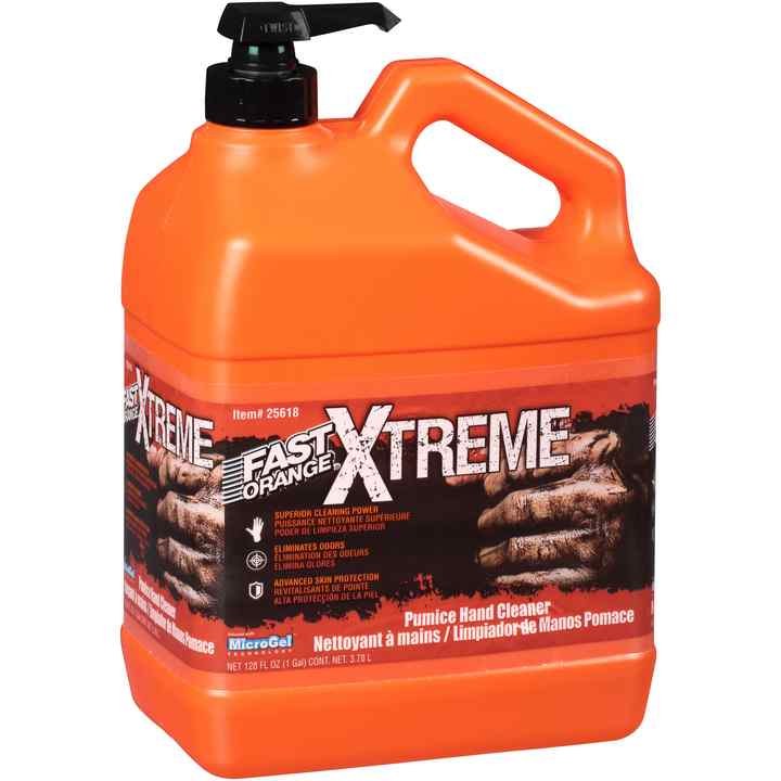 Permtx-Lockt Hand Cleaner, Fast Orange ® Xtreme, Use to Remove Grease/ Grime/ Inks/ Soil/ Paint/ Gasket Cements and Adhesives, Lotion – 25618
