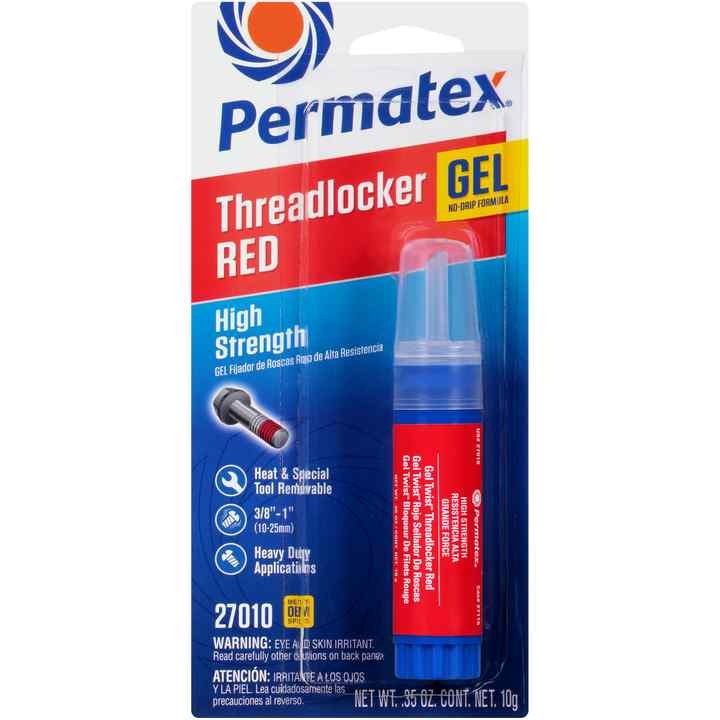 Permtx-Lockt Thread Sealant, Gel Twist ™, 10 Gram Tube, Red Gel – 27010
