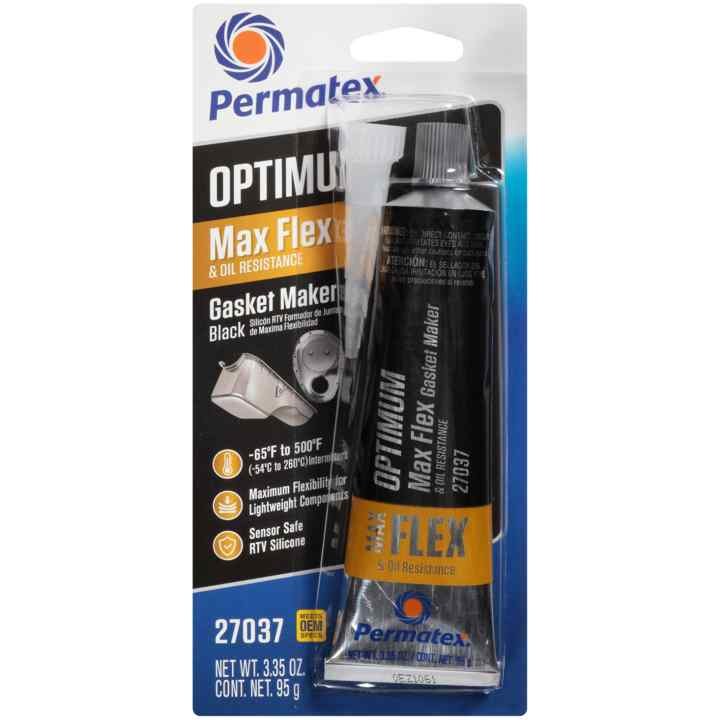 Permtx-Lockt Gasket Maker, Optimum ®, Used for High Flexibility and Maximum Oil Resistance, 3.35 Ounce Tube – 27037