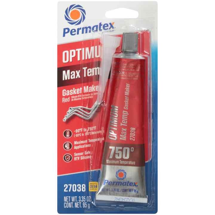 Permtx-Lockt Gasket Maker, Optimum ®, Used for Flexibility and Maximum Temperature Performance, 3.35 Ounce Tube – 27038