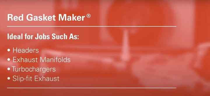 Permtx-Lockt Gasket Maker, Optimum ®, Used for Flexibility and Maximum Temperature Performance, 3.35 Ounce Tube – 27038
