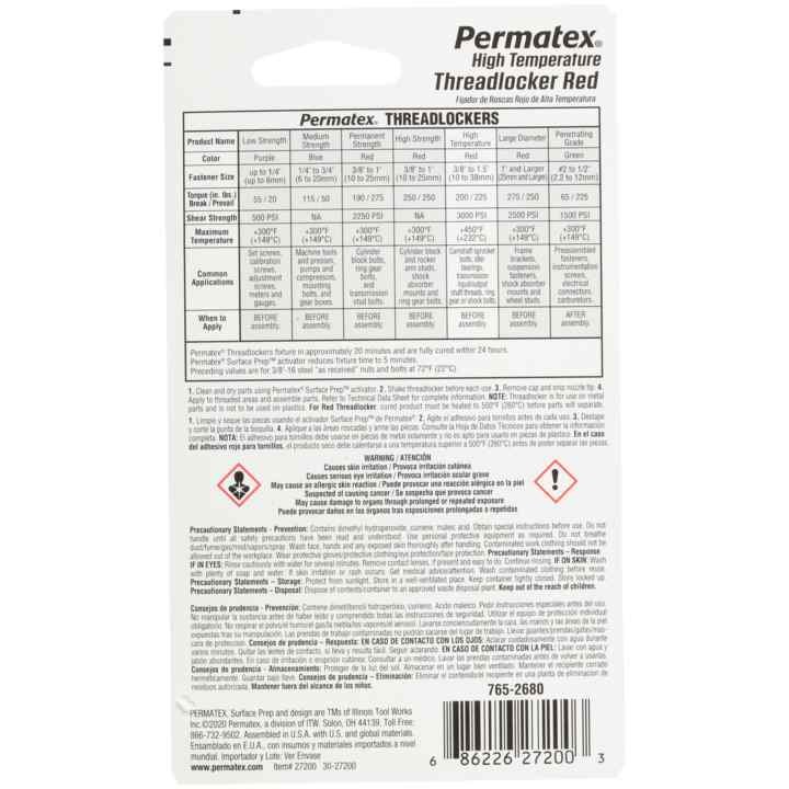 Permtx-Lockt Thread Sealant, 10 Milliliter Bottle – 27200