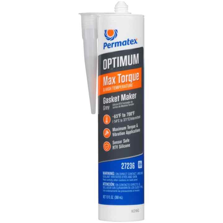 Permtx-Lockt Gasket Maker, Optimum ®, Used as Gasket for Valve Covers/ Water Pump/ Intake Manifold End Seals and Thermostat Housings – 27236