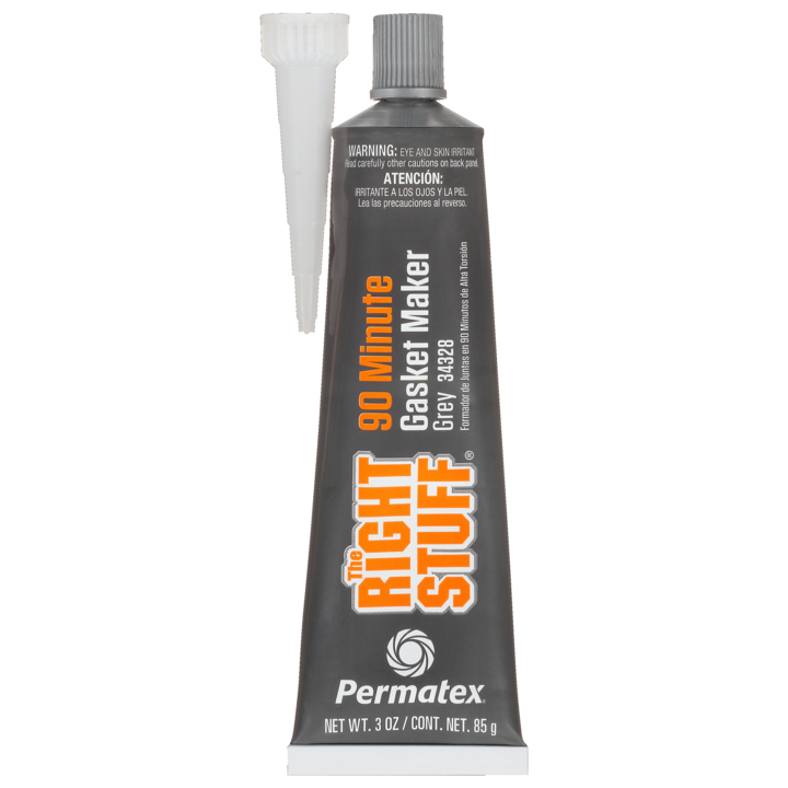 Permtx-Lockt Gasket Maker, The Right Stuff ®, Used as Gasket for Valve Covers/ Water Pump/ Intake Manifold End Seals and Thermostat Housings – 34328