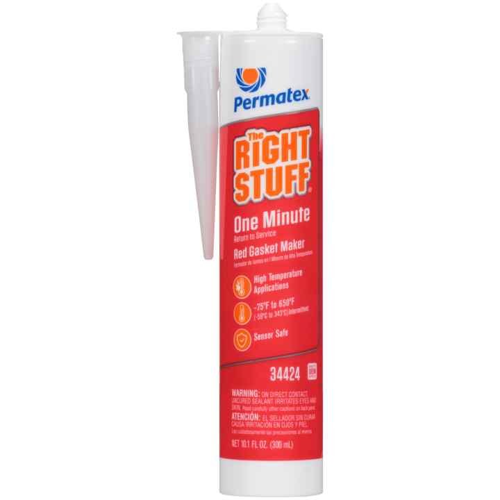 Permtx-Lockt Gasket Maker, The Right Stuff ®, Used as Gasket for Exhaust Manifold/ Header/ Turbochargers and Slip-Fit Exhaust Parts – 34424