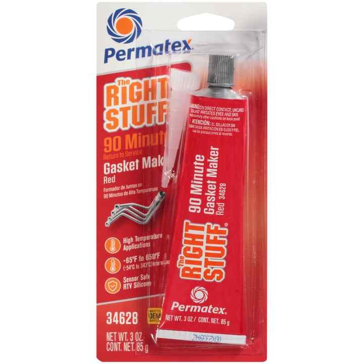 Permtx-Lockt Gasket Maker, The Right Stuff ®, Used for Flexibility/ Adhesion and High Temperature Performance, 3 Ounce Tube – 34628