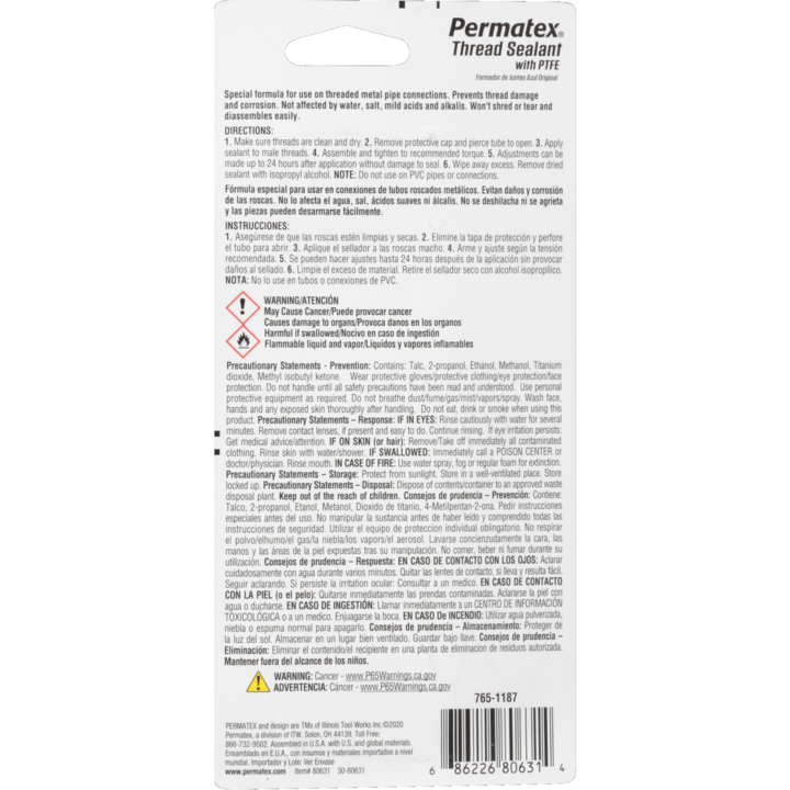Permtx-Lockt Thread Sealant, 1 Ounce Tube – 80631