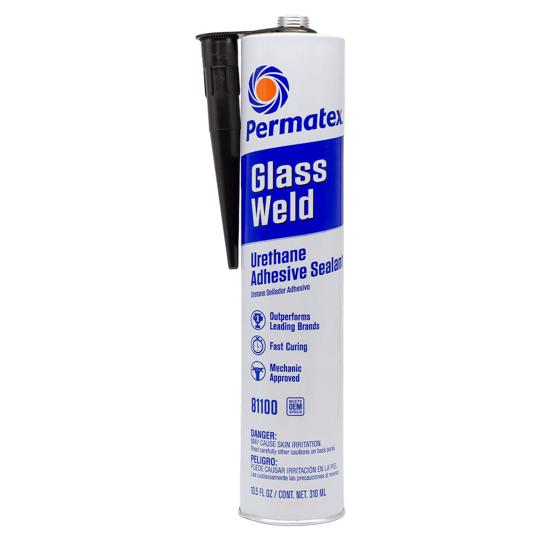 Permtx-Lockt Window Glass Adhesive, Used for Bonding Auto Glass to Car Bodies, Polyurethane, 10.5 Ounce Tube, Paste, Single, Black – 81100