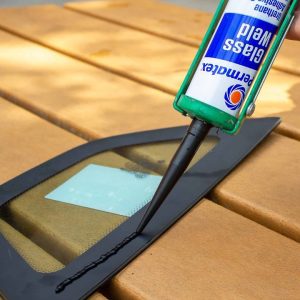 Permtx-Lockt Window Glass Adhesive, Used for Bonding Auto Glass to Car Bodies, Polyurethane, 10.5 Ounce Tube, Paste, Single, Black – 81100