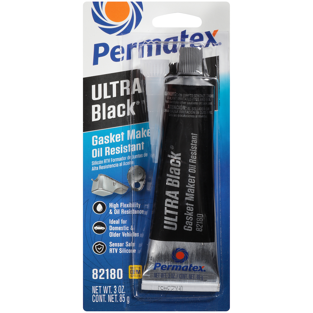 Permtx-Lockt Gasket Sealer, Ultra Black ®, Squeeze Tube, 3.35 Ounce, Single – 82180