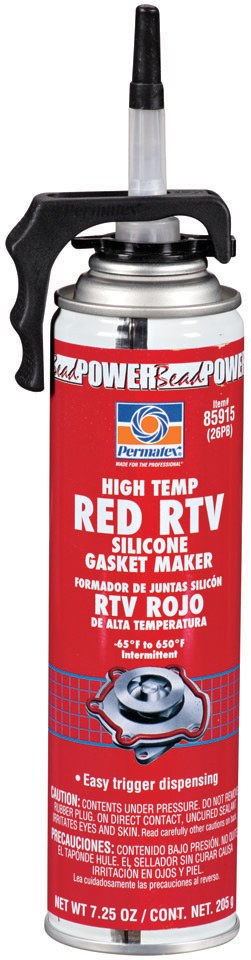 Permtx-Lockt Gasket Maker, Used as Gasket for Oil Pans/ Thermostat Housings/ Timing Covers/ Valve Covers/ Water Pumps, 7.25 Ounce Power Can – 85915