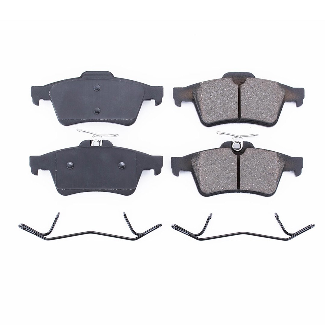 Power Stop Brake Pad, Z17 Evolution, Fmsi Number D1095, Ceramic Brake Pads, Set of 4, With Premium Stainless Steel Hardware – 17-1095