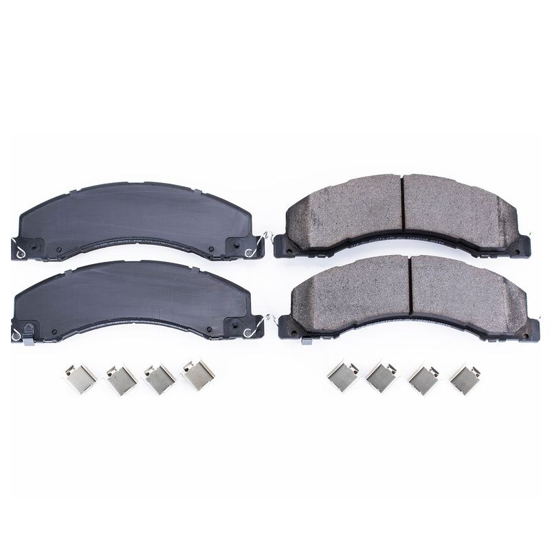 Power Stop Brake Pad, Z17 Evolution, Fmsi Number D1335, Ceramic Brake Pads, Set of 4, With Premium Stainless Steel Hardware – 17-1335