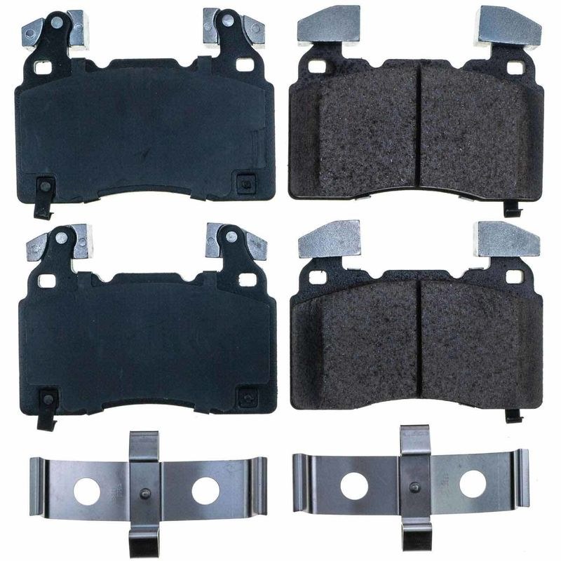 Power Stop Brake Pad, Z17 Evolution, Fmsi Number D1474A, Ceramic Brake Pads, Set of 4, With Premium Stainless Steel Hardware – 17-1474A