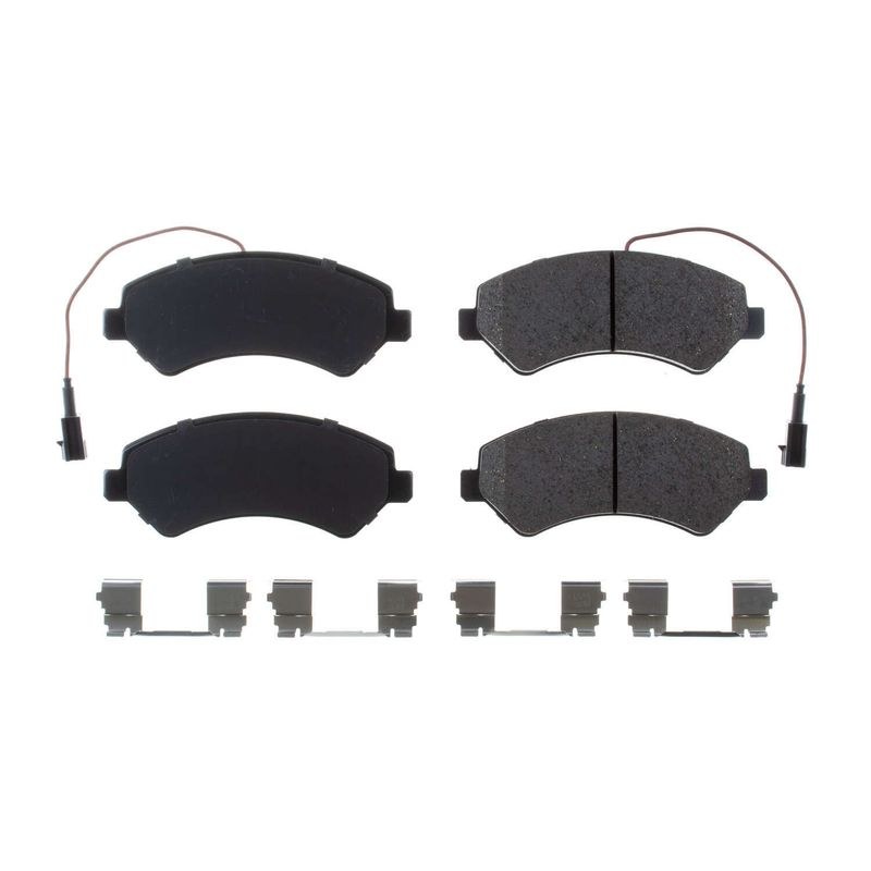 Power Stop Brake Pad, Z17 Evolution, Fmsi Number D1540A, Ceramic Brake Pads, Set of 4, With Premium Stainless Steel Hardware – 17-1540A