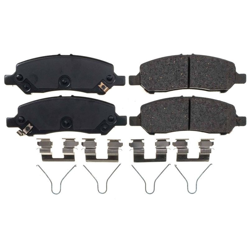Power Stop Brake Pad, Z17 Evolution, Fmsi Number D1647, Ceramic Brake Pads, Set of 4, With Premium Stainless Steel Hardware – 17-1647