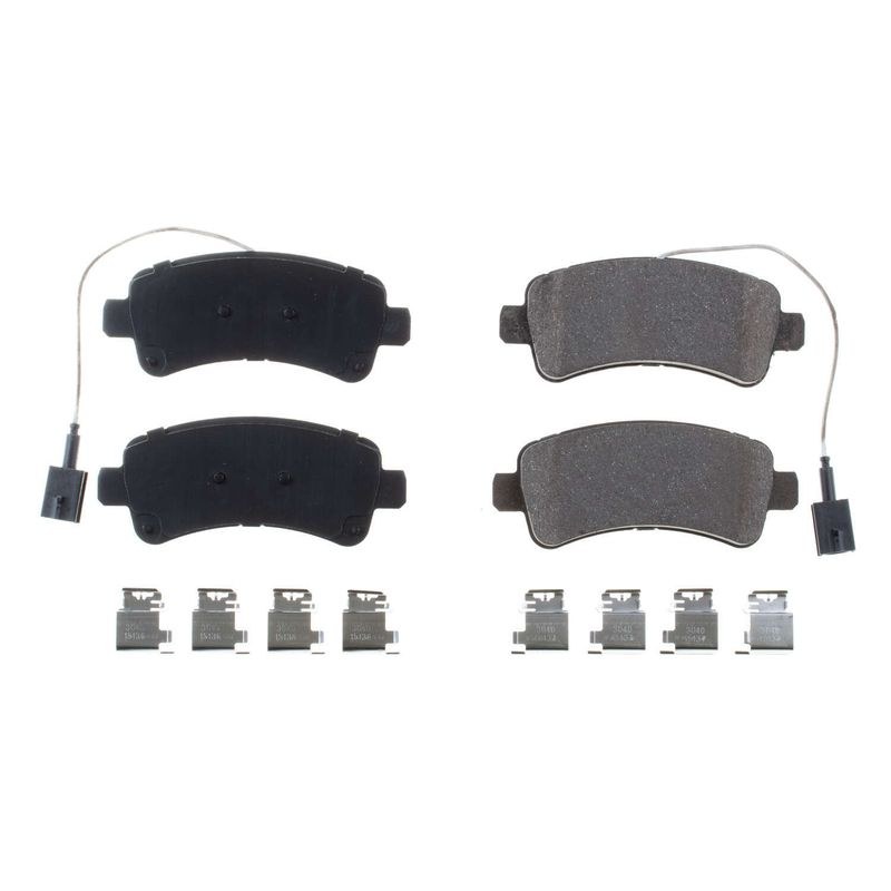 Power Stop Brake Pad, Z17 Evolution, Fmsi Number D1840, Ceramic Brake Pads, Set of 4, With Premium Stainless Steel Hardware – 17-1840