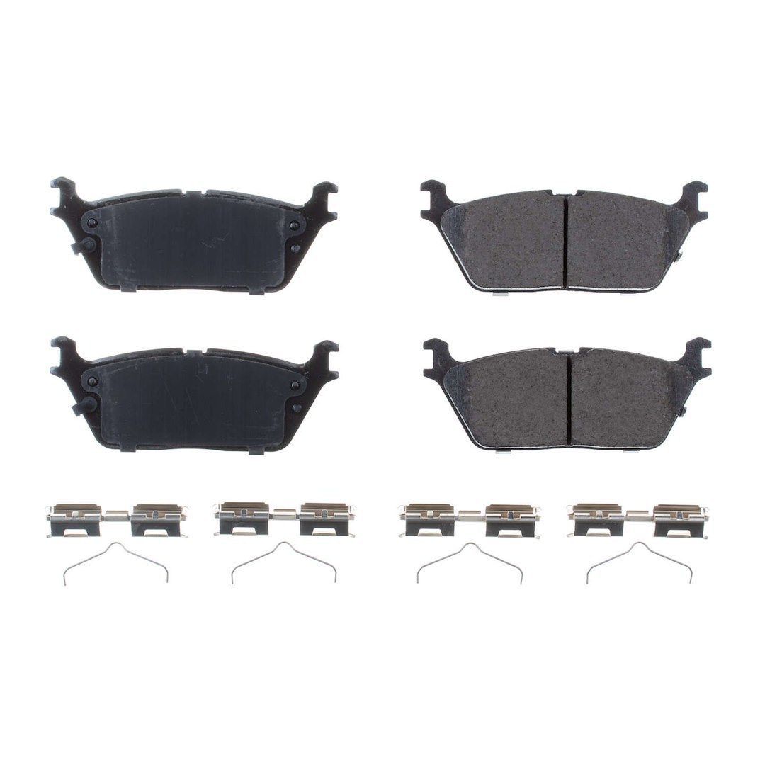 Power Stop Brake Pad, Z17 Evolution, Fmsi Number D2169, Ceramic Brake Pads, Set of 4, With Premium Stainless Steel Hardware – 17-2169