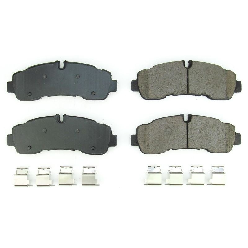 Power Stop Brake Pad, Z17 Evolution, Fmsi Number D2281, Ceramic Brake Pads, Set of 4, With Premium Stainless Steel Hardware – 17-2281