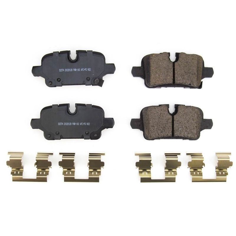 Power Stop Brake Pad, Z17 Evolution, Fmsi Number D2374, Ceramic Brake Pads, Set of 4, With Premium Stainless Steel Hardware – 17-2374