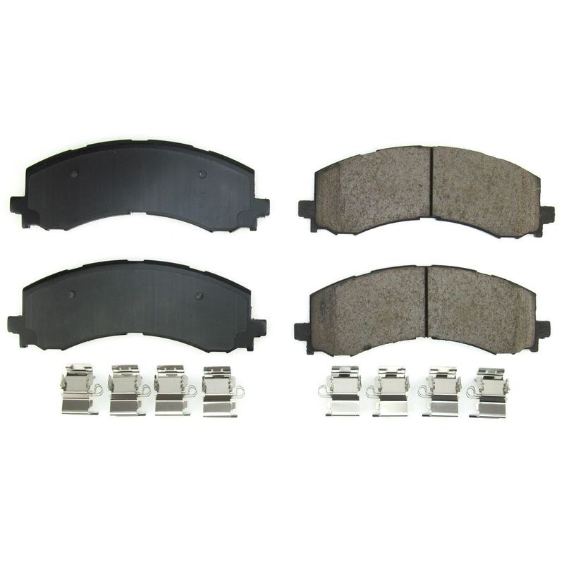 Power Stop Brake Pad, Z17 Evolution, Fmsi Number D2382, Ceramic Brake Pads, Set of 4, With Premium Stainless Steel Hardware – 17-2382