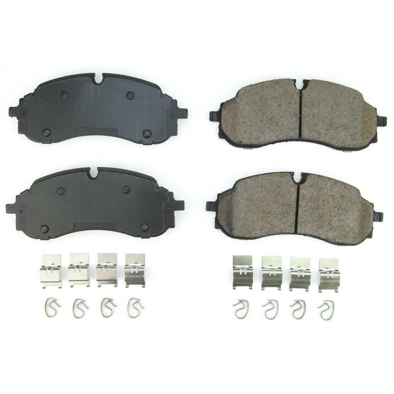 Power Stop Brake Pad, Z17 Evolution, Fmsi Number D2423, Ceramic Brake Pads, Set of 4, With Premium Stainless Steel Hardware – 17-2423